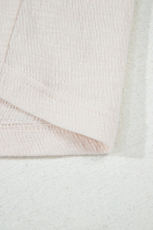 Buttoned V Neck Tank Top Wide Leg Pant Set