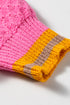 Cotton Striped Pattern Textured Drop Shoulder Sweater