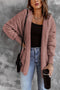 Chic Soft Fleece Hooded Open Front Jacket