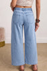 Square Patch Pocket Ankle Length Barrel Jeans