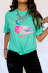 Polyester Cotton Mallard Duck Graphic Western Tee