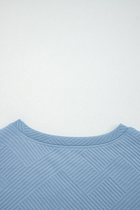 Ultra Loose Textured Slouchy Matching Pant Set