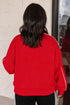 Stand Neck Long Sleeve Regular Fit Sweatshirt