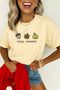 Embroidered Cozy Message Graphic Short Sleeve Statement Tee