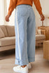 Lace Trim Full Length Regular Fit Jeans