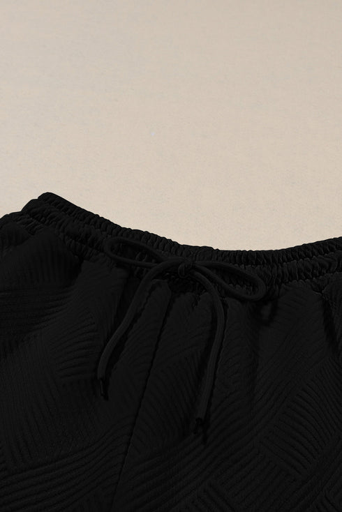 Ultra Loose Textured Slouchy Matching Pant Set