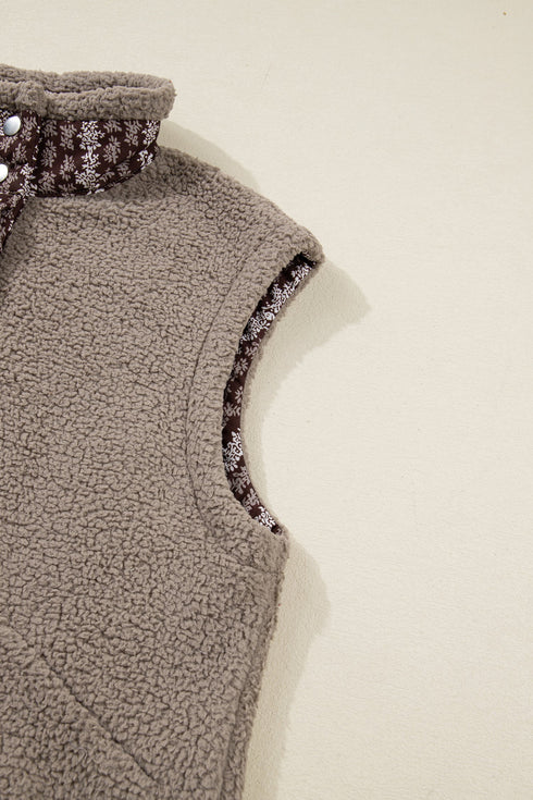 Exclusive Western Side Bow Sherpa Fleece Vest