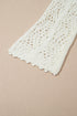 Open Knit Texture Long Sleeve Resort Cover Up Cardigan