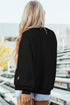 Reversible Mock Neck Oversize Drop Shoulder Sweatshirt