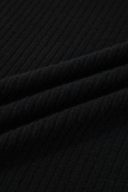 Corduroy Drop Shoulder Stand Neck Bodycon Two Piece Dress