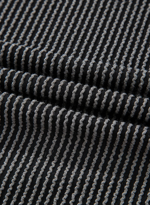 Corded Lantern Sleeve Ruffled Skort Two Piece Dress