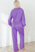 Active Collared Pullover And Central Seam Pant Set