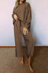 Ultra Loose Textured Slouchy Matching Pant Set