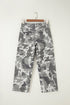 Elastane Camo Pattern Cotton Denim Shift Jeans