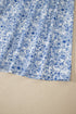 Floral Print Knot Strap High Waist Flared Maxi Dress
