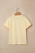 Soft Stretch Blend Crew Neck Short Sleeve Tee