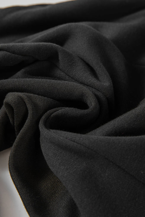 Casual Fleece Lined Crossover Waist Seamed Thermal Leggings