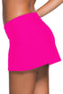 Wide Waistband Smooth Stretch Mini Swim Skirt