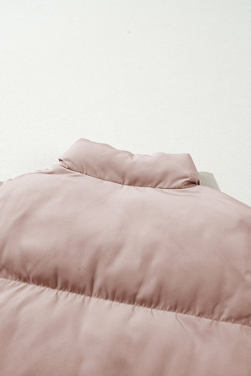 Exclusive Solid Quilted Full Zipper Puffer Jacket