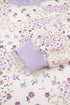 Floral Print Mock Neck Paneled Sleeve Sweatshirt