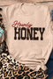 Howdy Honey Western Letter Print Graphic Tee