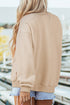 Howdy Yeehaw Double Sided Printed Mock Neck Western Reversible Sweatshirt