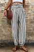 Bohemian Stripe Print Elastic Waistband Jogger Pants