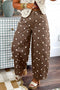 Polka Dot Tailored Seam Relaxed Barrel Leg Jeans