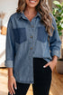 Pocket Detail Button Down Denim Casual Shirt
