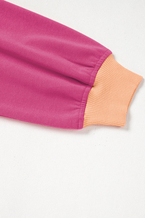 Paneled Loose Pullover And Lace Up Skort Two Piece Set