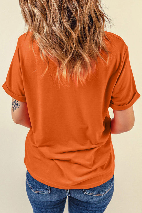 Light Catching Sequin Ghost Graphic T Shirt