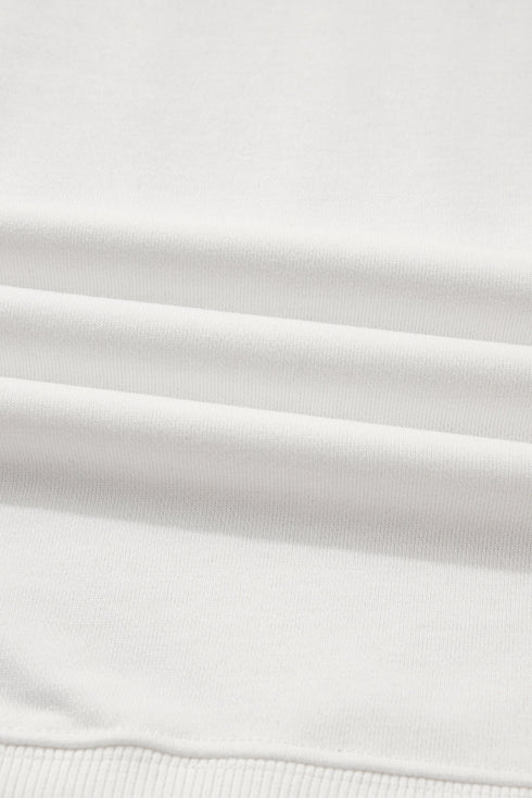 3D Letter Football Varsity Crew Neck Sweatshirt