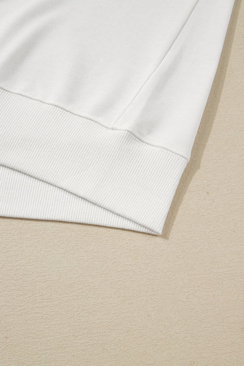 3D Letter Football Varsity Crew Neck Sweatshirt