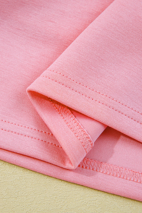 Sporty Half Zip Pullover Mini Skort Two Piece Dress