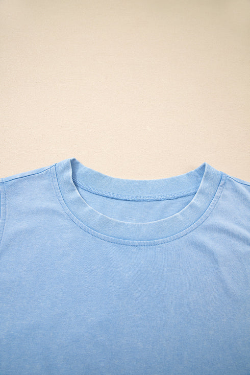 Mineral Wash Tank Top Split Skirt Two Piece Dress