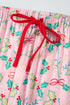Floral Print Wide Leg Southern Belle Christmas Sleepwear
