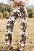 Abstract Pattern Regular Fit Full Length Western Jeans