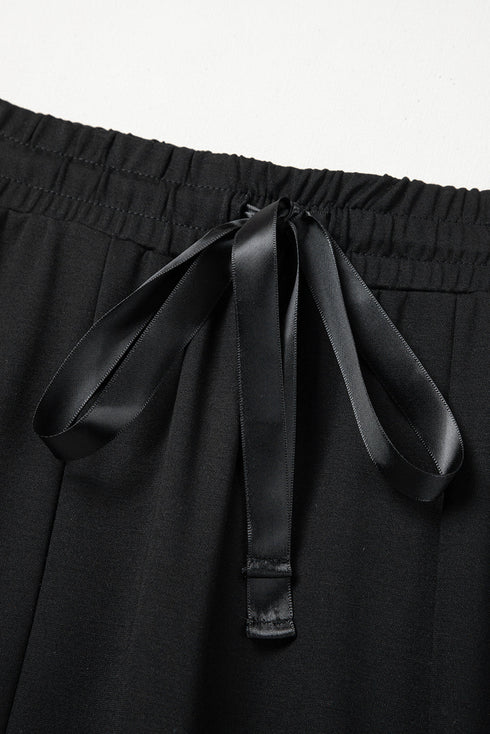 Bohemian Sheer Lace Patchwork Wide Leg Pants