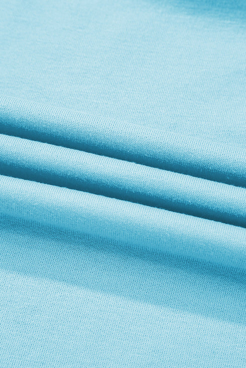 Contrast Trim Drop Shoulder Two Piece Skort Set