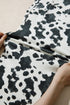 Abstract Print Metal Button Regular Fit Full Length Jeans