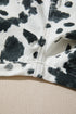 Abstract Print Metal Button Regular Fit Full Length Jeans
