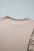 Floral Print Round Neck Long Sleeve Shift Top