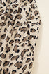 Exclusive Ribbed Leopard Print Wide Leg Bib Jumpsuit