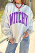 Polyester Slogan Print Mock Neck Reversible Sweatshirt