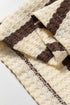 Striped Pattern Patchwork Ribbed Cuff Pullover Sweatshirt