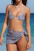 3Pcs Leopard Bikini & Sarong Swim Set
