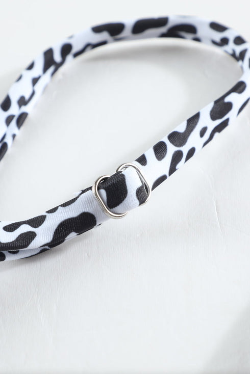 3Pcs Leopard Bikini & Sarong Swim Set