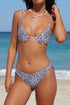 3Pcs Leopard Bikini & Sarong Swim Set