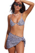 3Pcs Leopard Bikini & Sarong Swim Set