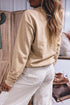 Western Embroidery Round Neck Pullover Long Sleeve Sweatshirt